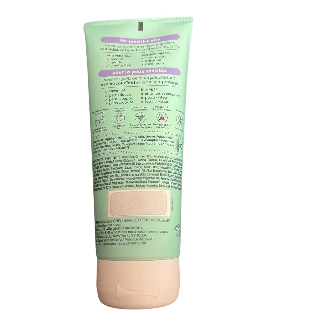 eos Shea Better Sensitive‎ Shave Cream Colloidal Oatmeal 7oz 24 Hr Moisturizer